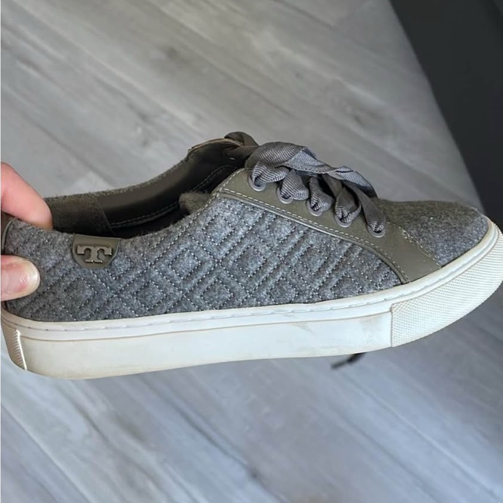 Tory Burch Gray and white trainers
